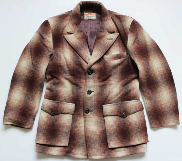 50s Field&stream GORDON&FERGUSON オンブレチェック ウールジャケット