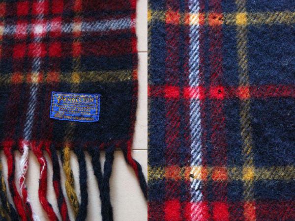 60s PENDLETONペンドルトン チェック ウール ブランケット - Sixpacjoe