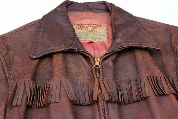 40s McGREGORマクレガー ホースハイド レザー スポーツジャケット