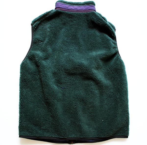 90s USA製 patagoniaパタゴニア レトロX フリースベスト 深緑 XL