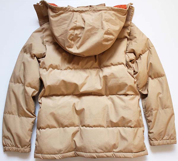 70s USA製 THE NORTH FACEノースフェイス 茶タグ フード付き ダウン