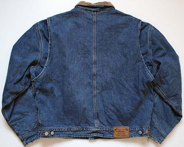 80s USA製 ポロ ラルフローレン デニム ワークジャケット - Sixpacjoe