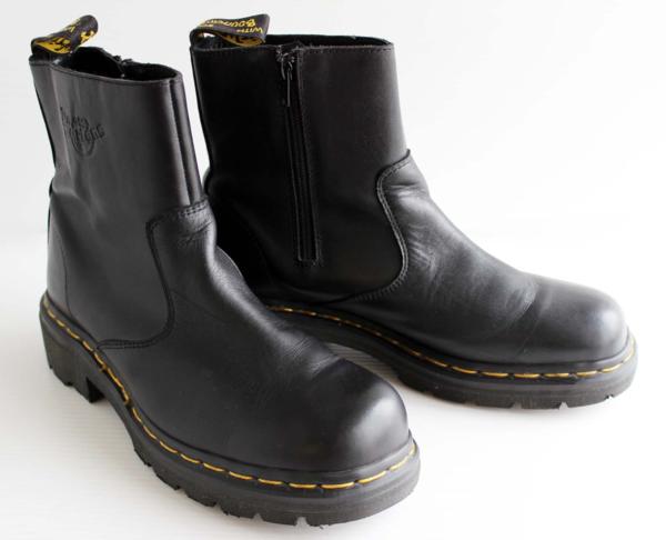 英国製 DR.MARTENSドクターマーチン サイドジップ ブーツ 黒 UK7