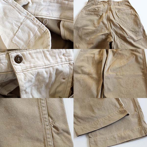 40s 米軍 U.S.ARMY M-43 ガスフラップ ダブルステッチ コットン