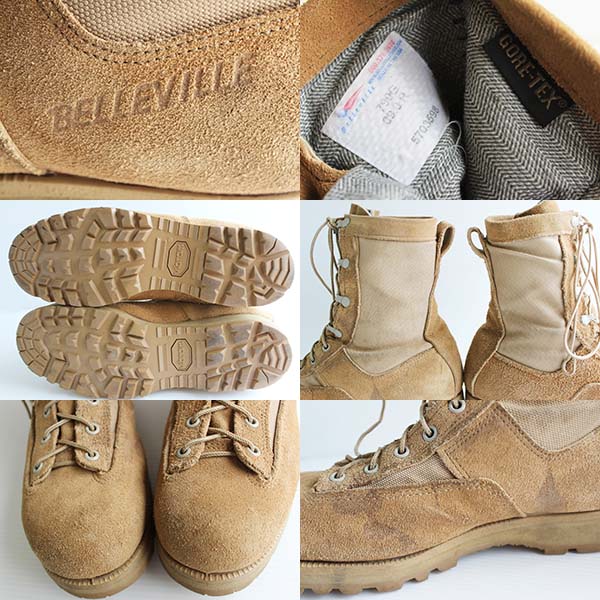 USA製 米軍 Belleville スエードレザー×ナイロン GORE-TEXゴアテックス