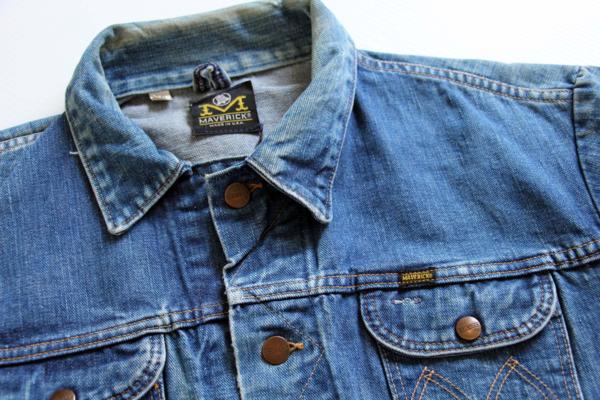 70s USA製 BLUE BELL MAVERICKマーベリック 刺繍入り デニムジャケット