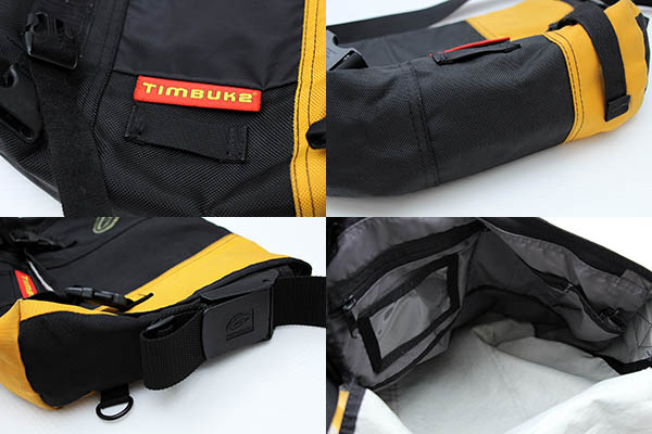 USA製 TIMBUK2 ナイロン メッセンジャーバッグ 黒×黄 S - Sixpacjoe
