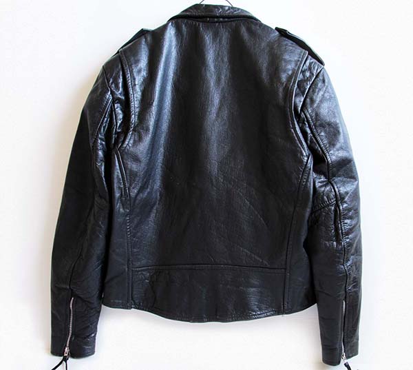 WILSONS Thinsulate中綿入り ダブルライダース レザージャケット 黒 M