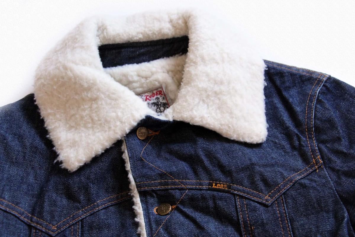 70s USA製 Leeリー STORM RIDERストームライダー ボアライナー デニム