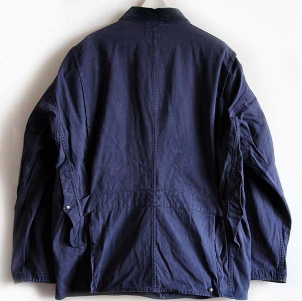 90s ポロ ラルフローレン コットン ハンティングジャケット 紺 L