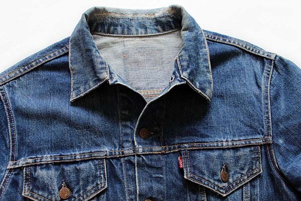 60s USA製 LEVI'Sリーバイス 557 70505 BIGE デニムジャケット☆3rd
