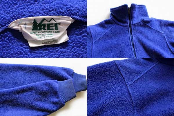 80s REI フリースジャケット 青紫 M - Sixpacjoe Web Shop