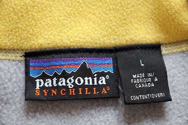 00s カナダ製 patagoniaパタゴニア シンチラ フリースベスト グレー L
