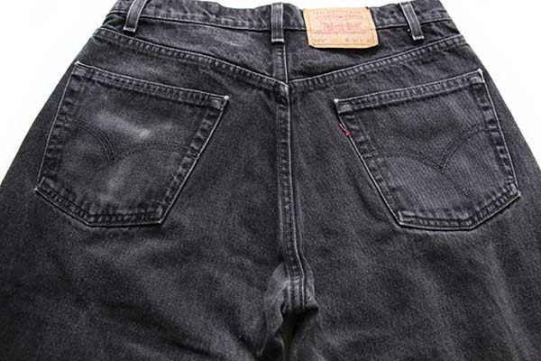 90s USA製 Levi'sリーバイス 565 ブラック デニムパンツ w32 L32