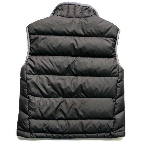 patagoniaパタゴニア ナイロン ダウンベスト グレーブラウン KIDS' M