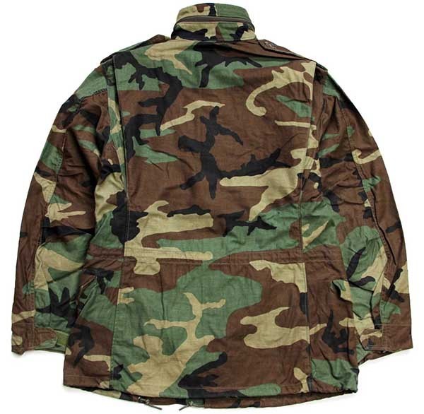 90s 米軍 U.S.ARMY パッチ付き ウッドランドカモ M-65 フィールド