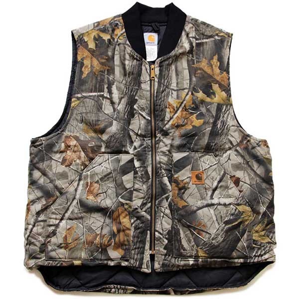 00s USA製 carharttカーハート リアルツリーカモ キルティングライナー