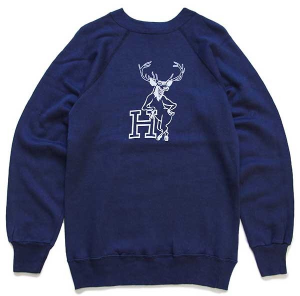 80s USA製 Championチャンピオン H トナカイ フロッキープリント