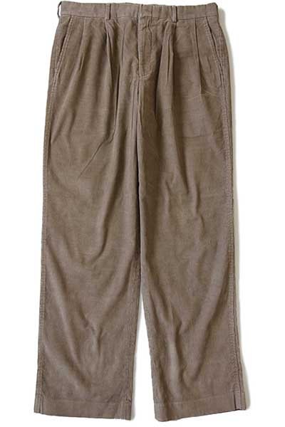 90s USA製 LANDS'ENDランズエンド ツータック スラックス コーデュロイ