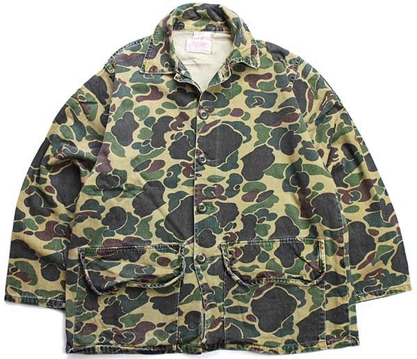80s USA製 JIM CATFISH HUNTER SAFTBAK ダックハンターカモ コットン