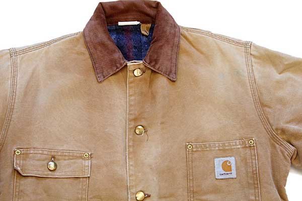 80s carharttカーハート ブランケットライナー ダック地 チョアコート