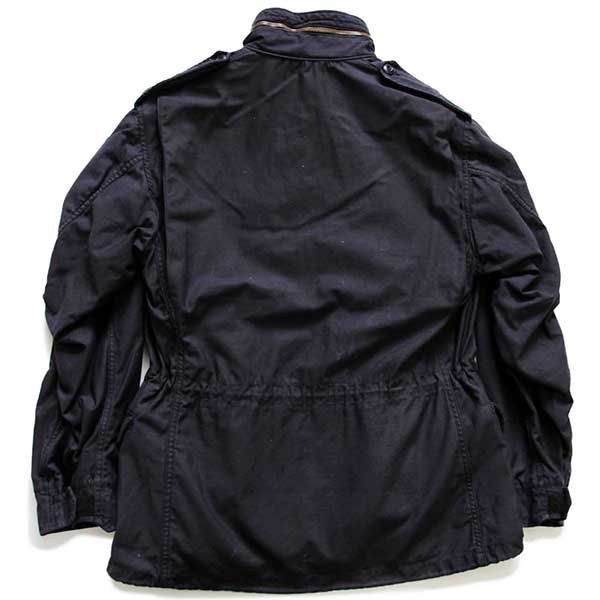 90s USA製 ALPHAアルファ M-65 フィールドジャケット 黒 M-R