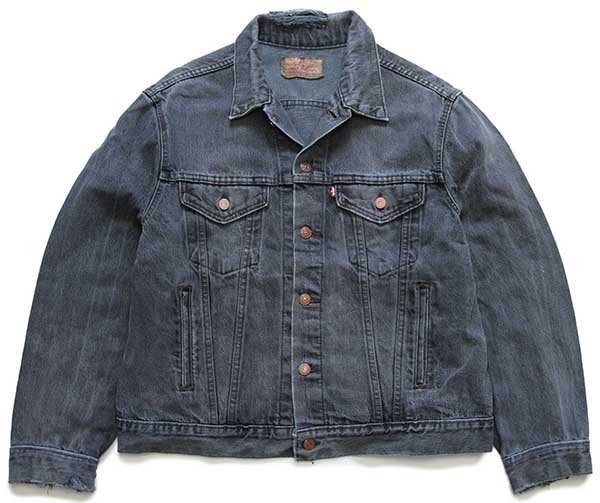 80s USA製 Levi'sリーバイス 70506 ブラック デニムジャケット 4