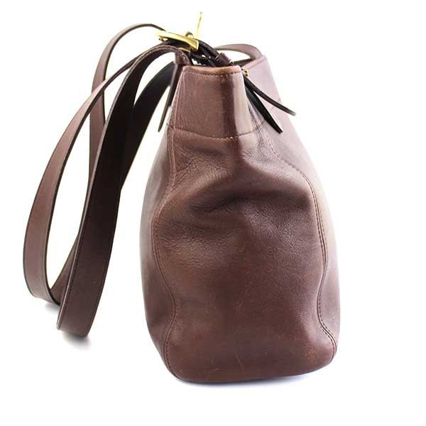 USA製 COACH オールド コーチ レザー トートバッグ 焦げ茶☆4157