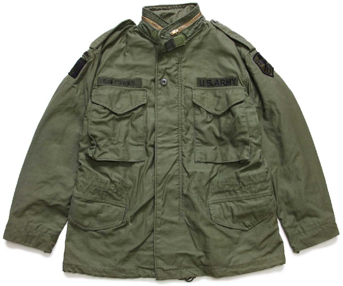 80s 米軍 U.S.ARMY AIRBORNE パッチ付き M-65 フィールドジャケット