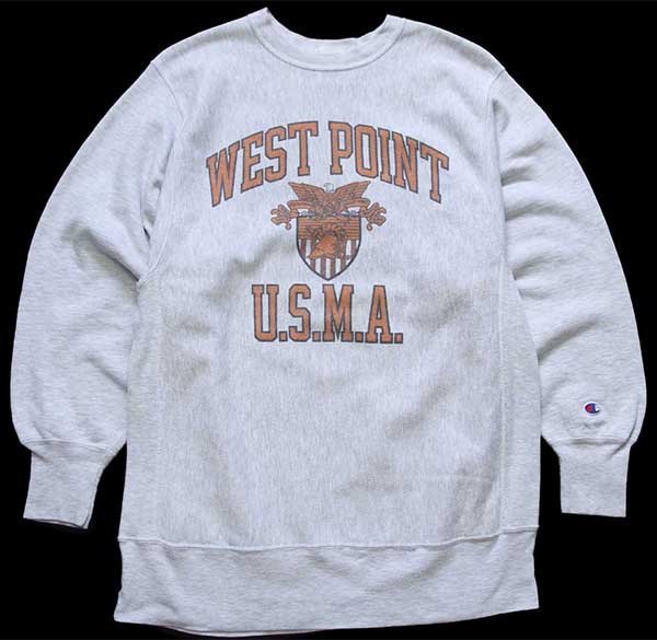 90s メキシコ製 Championチャンピオン WEST POINT U.S.M.A. 染み込み
