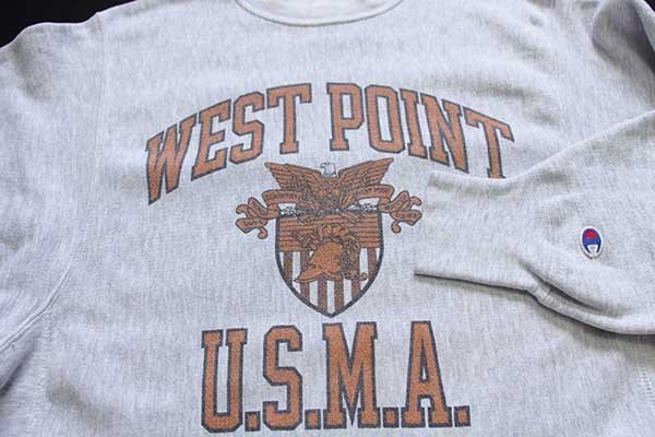 90s メキシコ製 Championチャンピオン WEST POINT U.S.M.A. 染み込み