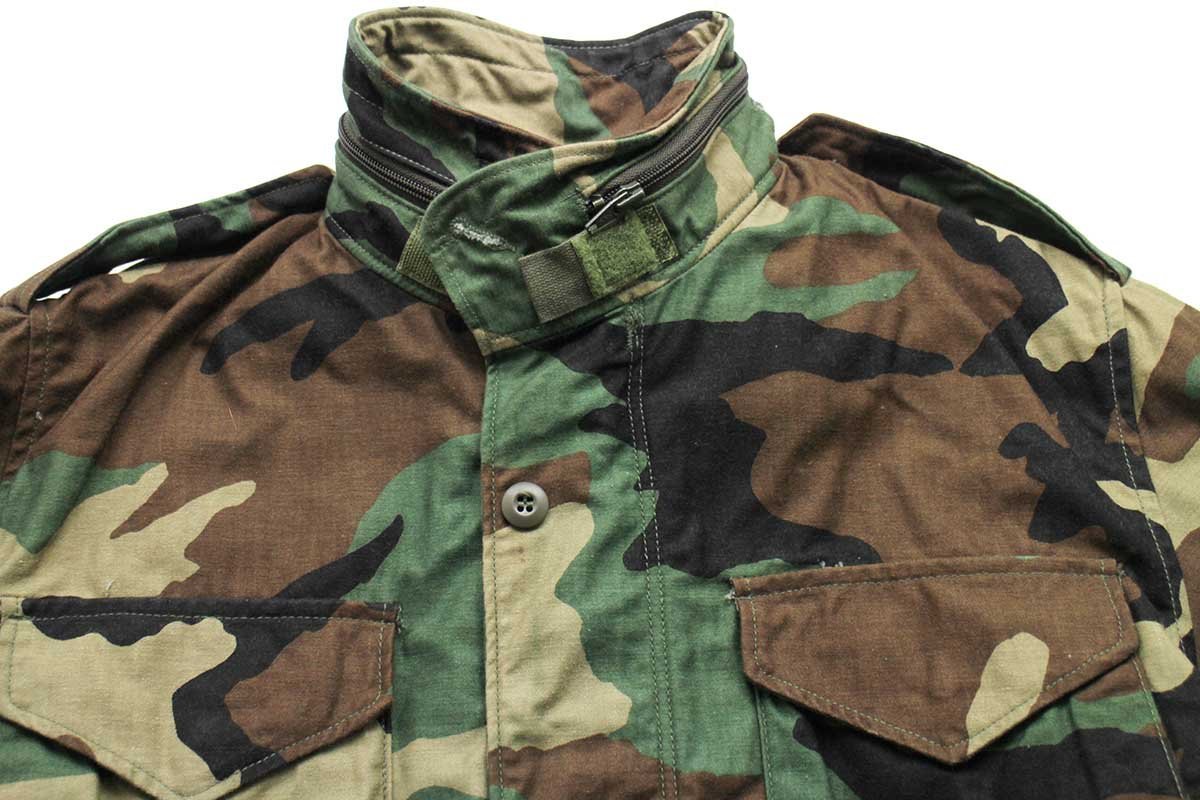 90s 米軍 U.S.ARMY ウッドランドカモ M-65 フィールドジャケット S-S