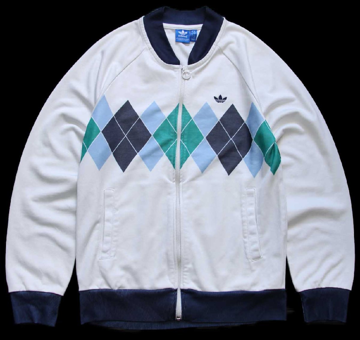 adidasアディダス トレフォイル ロゴ刺繍 アーガイル柄 イワンレンドル