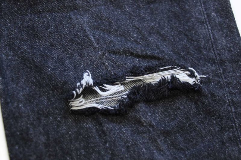 90s USA製 Levi'sリーバイス 501 ダメージ カットオフ 先染め ブラック