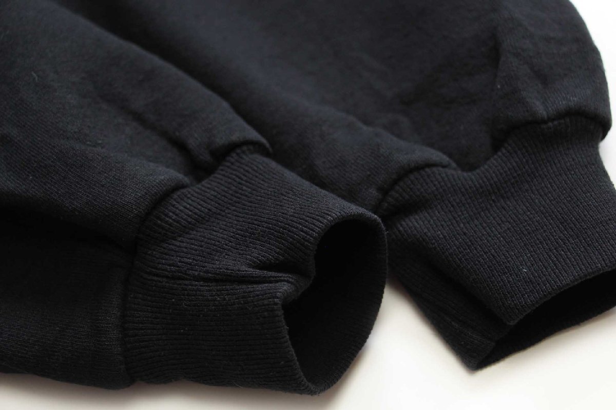 90s メキシコ製 RUSSELLラッセル 無地 前V スウェット 黒 XLT