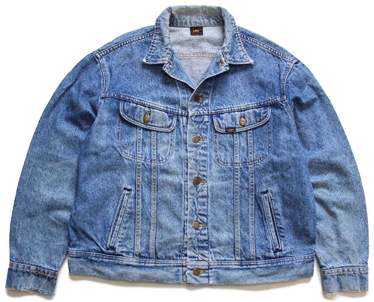 90s Leeリー アート ハンドペイント デニムジャケット 4ポケット