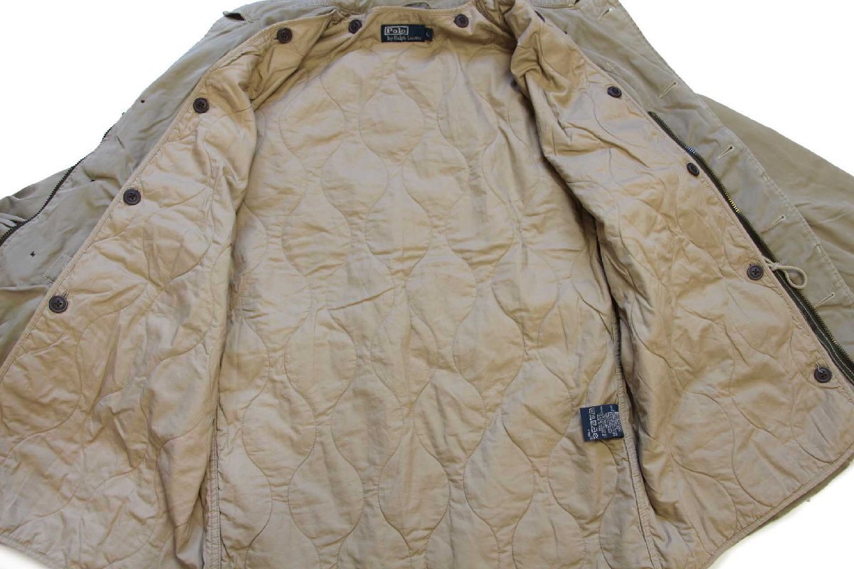 00s ポロ ラルフローレン M-43タイプ ビンテージ加工 キルティング