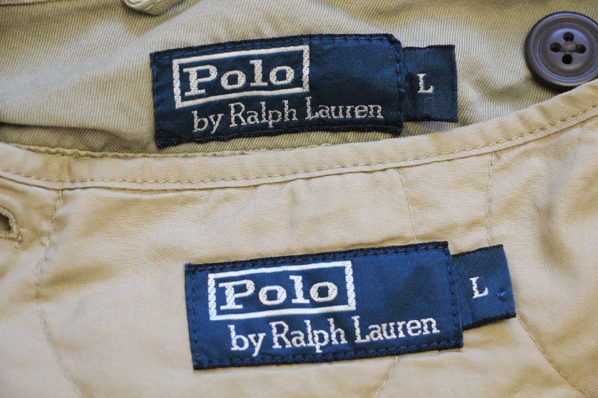 00s ポロ ラルフローレン M-43タイプ ビンテージ加工 キルティング