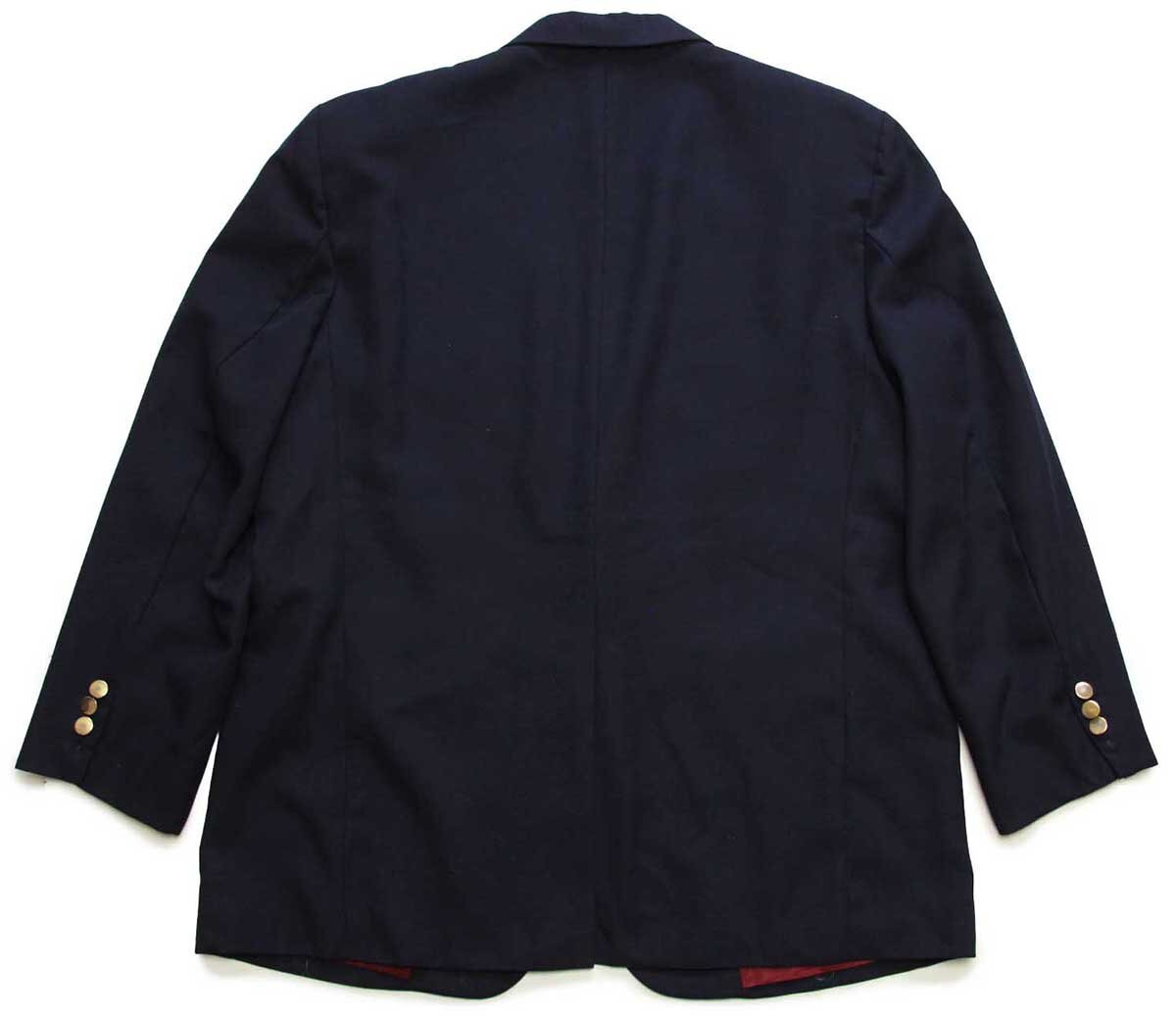 80s USA製 L.L.Bean 2つボタン テーラードジャケット 紺ブレ 44R