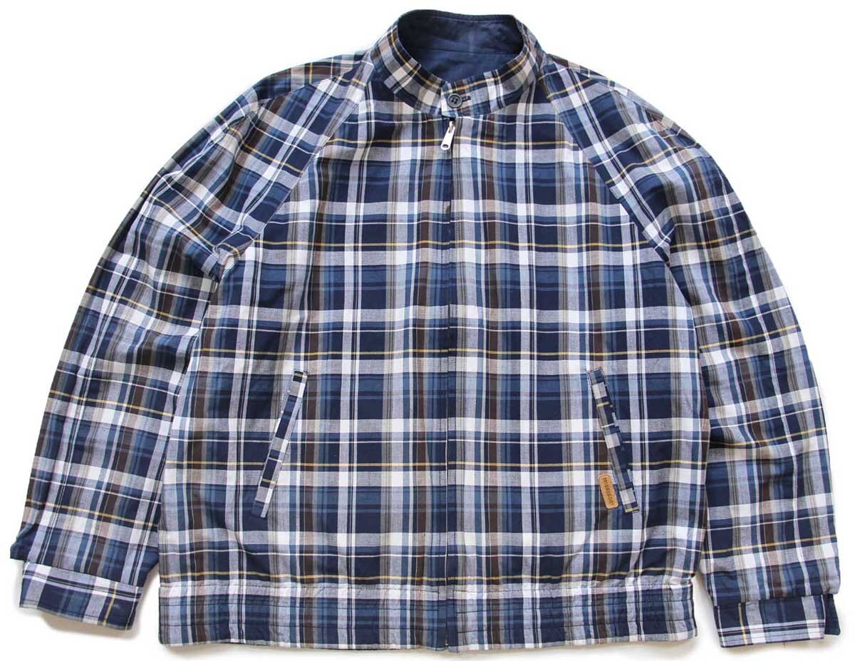 80s フランス製 McGREGORマクレガー マドラスチェック×無地