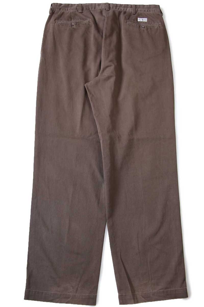 90s メキシコ製 ポロ ラルフローレン ANDREW PANT ツータック コットン
