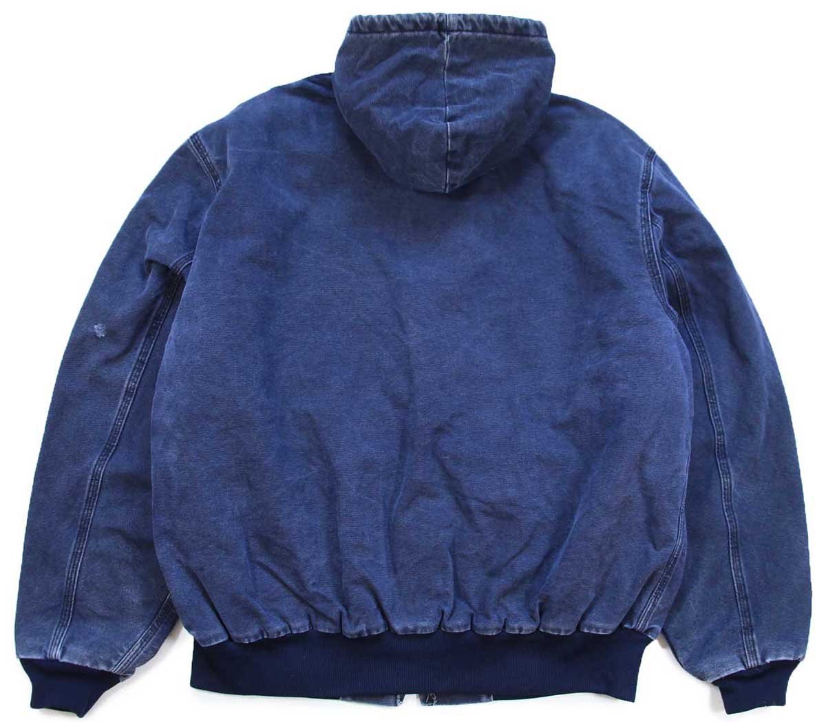 90s USA製 carharttカーハート 刺繍入り キルティングライナー ダック