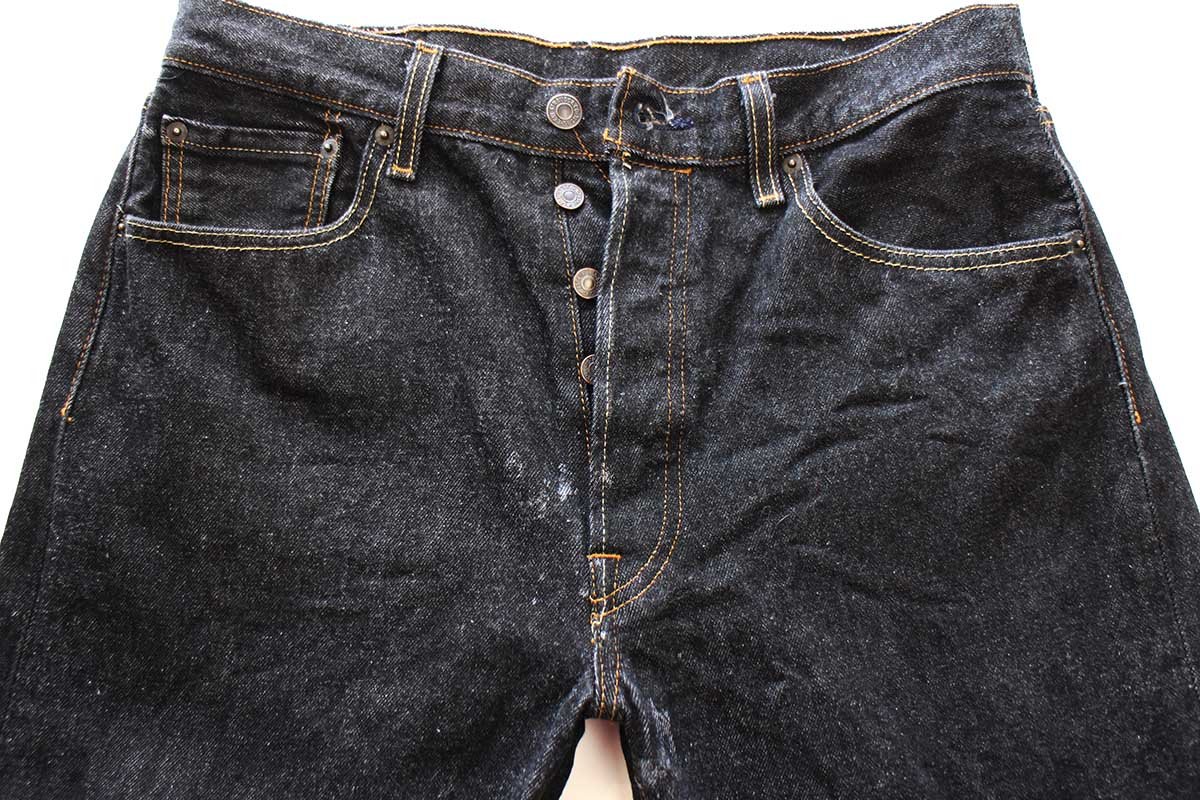 メキシコ製 Levi'sリーバイス 501 先染め ブラック デニムパンツ W34