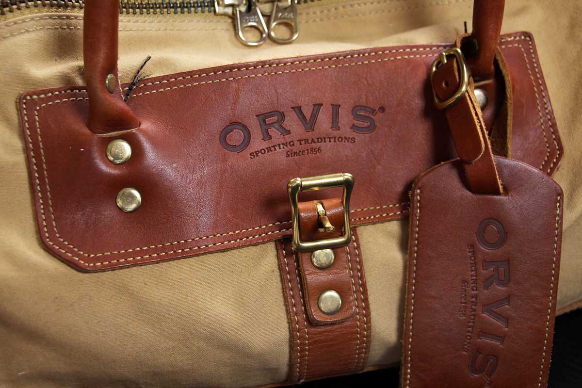 ORVISオービス キャンバス×レザー ボストンバッグ 茶 - Sixpacjoe Web Shop