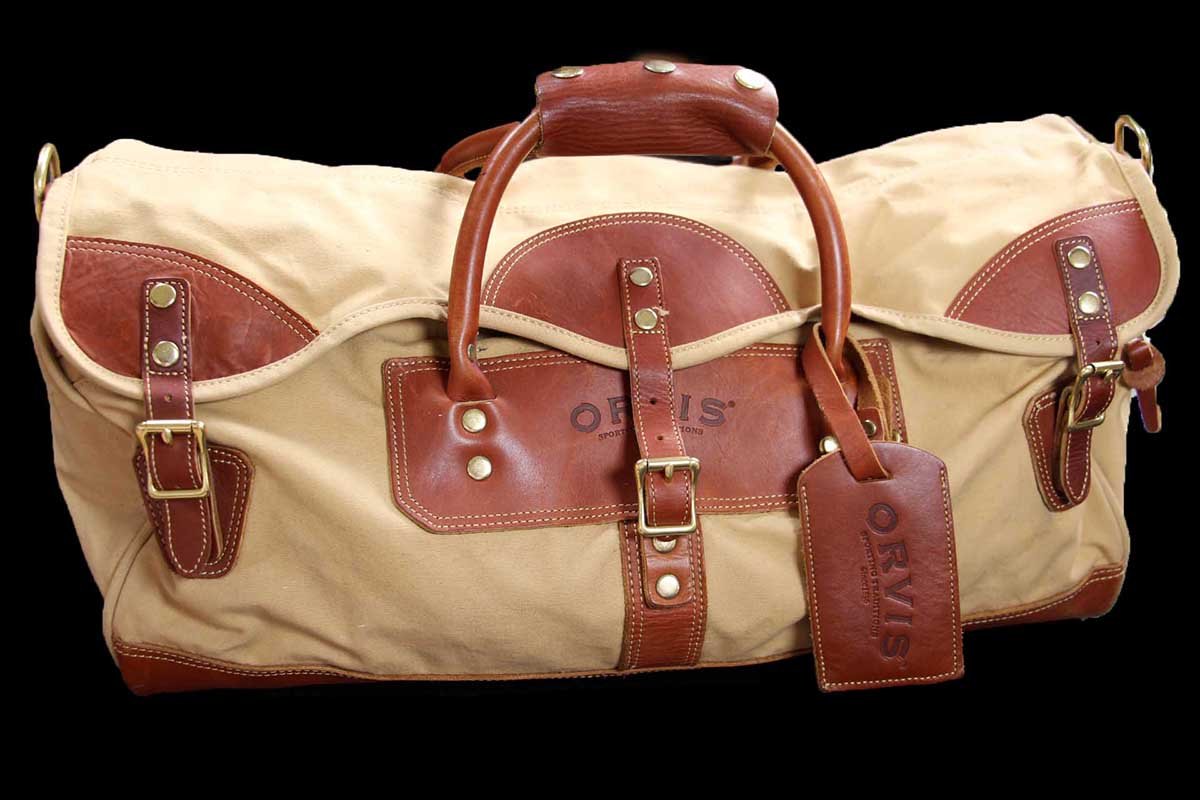 ORVISオービス キャンバス×レザー ボストンバッグ 茶 - Sixpacjoe Web Shop