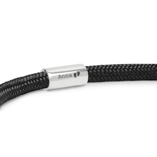 785AZ4 bracelet silver & paracord | SILK Jewellery | Official webshop