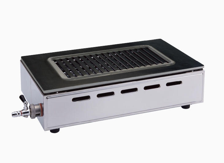 ガス高級焼肉器「王者」 Y-18SSP スチールプレートタイプ | 山岡金属