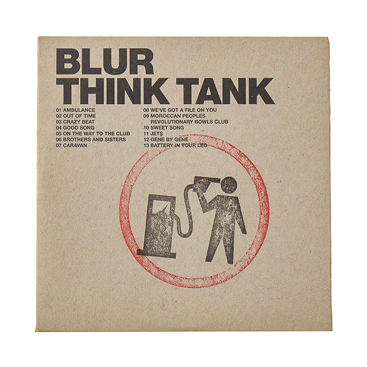 BANKSY Blur Think Tank Promo Hand Stamped CD