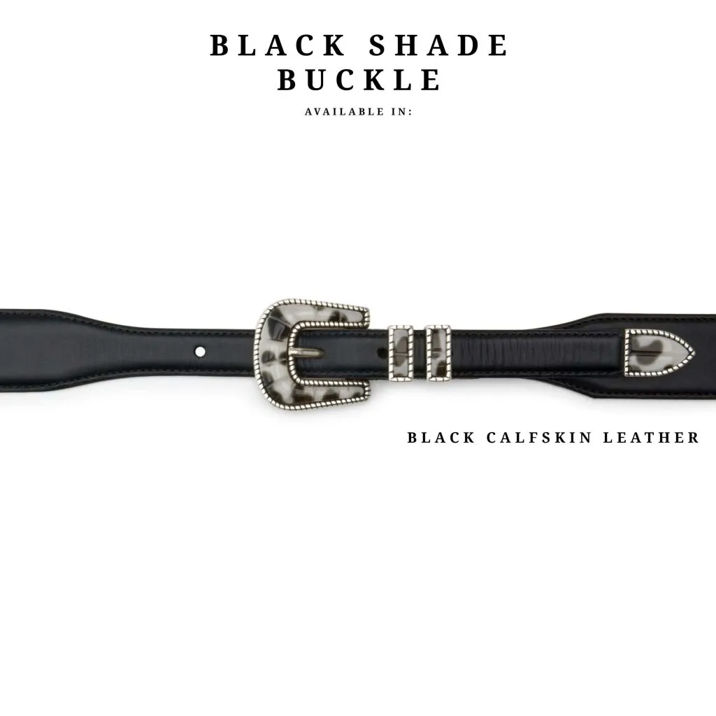 Luxury Belt BROWN SHADE | Brown Suede | SILVER OSTRICH