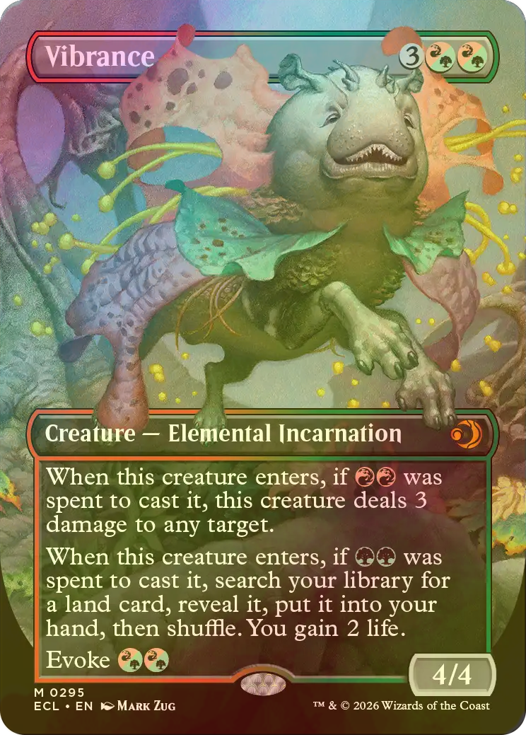 FOIL] 鮮麗/Vibrance (全面アート版) 【英語版】 [ECL-金MR